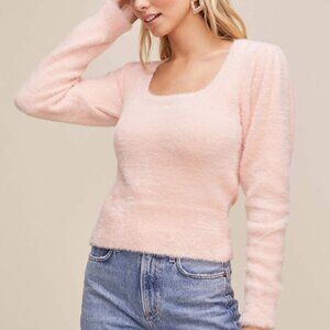 ASTR the Label – Sorbet Balloon Sleeve Fuzzy Sweater | NEW WITH TAGS